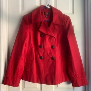 Gallery Red Double-Breasted Jacket